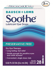 Bausch & Lomb Soothe Lubricant Eye Drops 28-Count Single Use Just $10.73 Shipped!