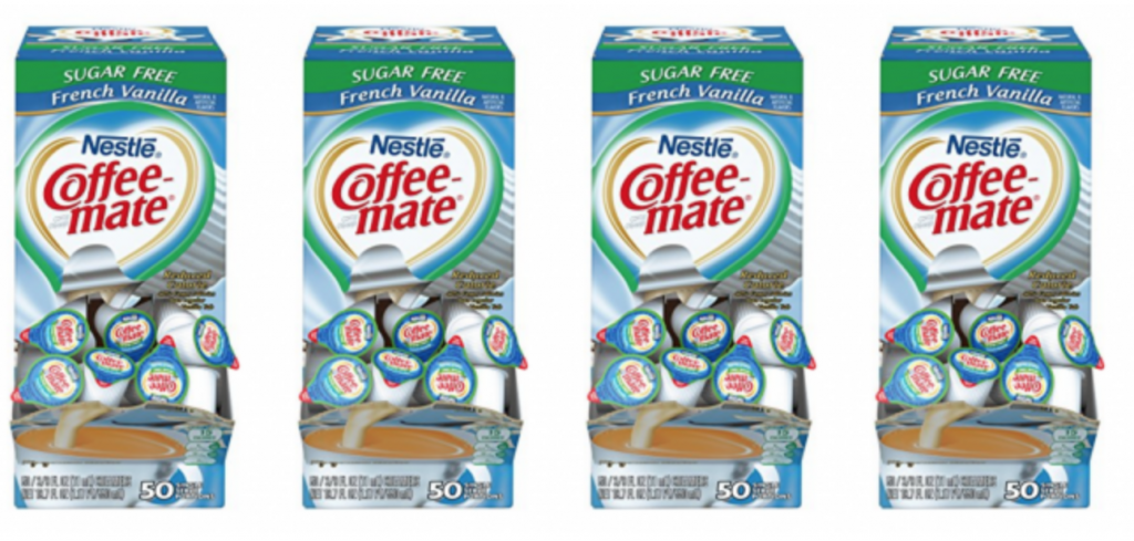 Nestle Coffee-mate Coffee Creamer, Sugar Free French Vanilla 50-Count $4.24 Shipped!