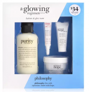 philosophy 4-Pc. A Glowing Regimen Trial Set Just $12.00! (Reg. $34.00)