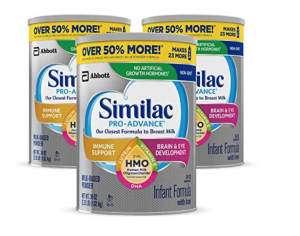 Similac Pro-Advance Non-GMO Infant Formula 36 oz Canister 3-Pack $77.76 Shipped!