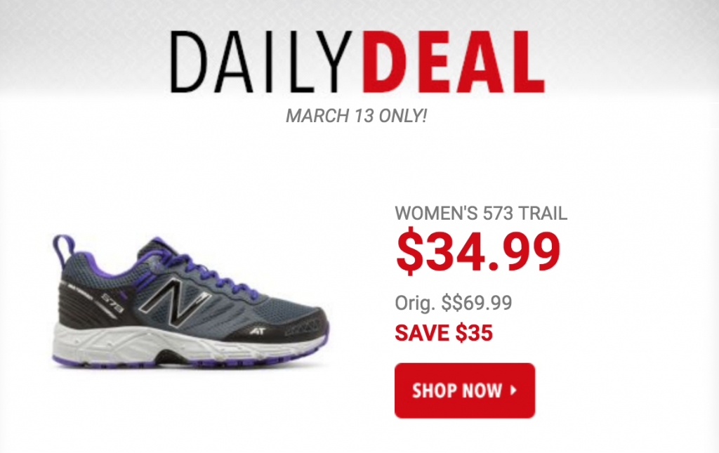 New Balance Women’s 573 Trail Running Shoes Just $34.99 Today Only! (Reg. $69.99)