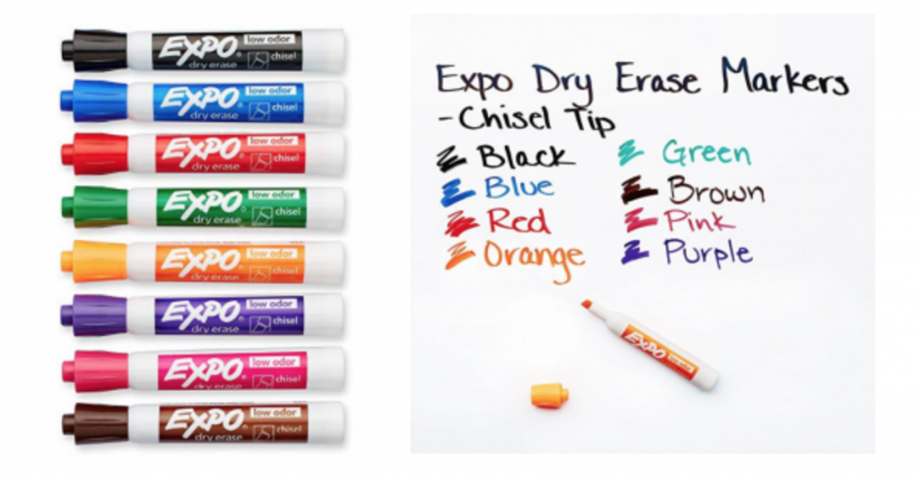 EXPO Low Odor Dry Erase Markers 8-Count $6.00! (Reg. $13.49)