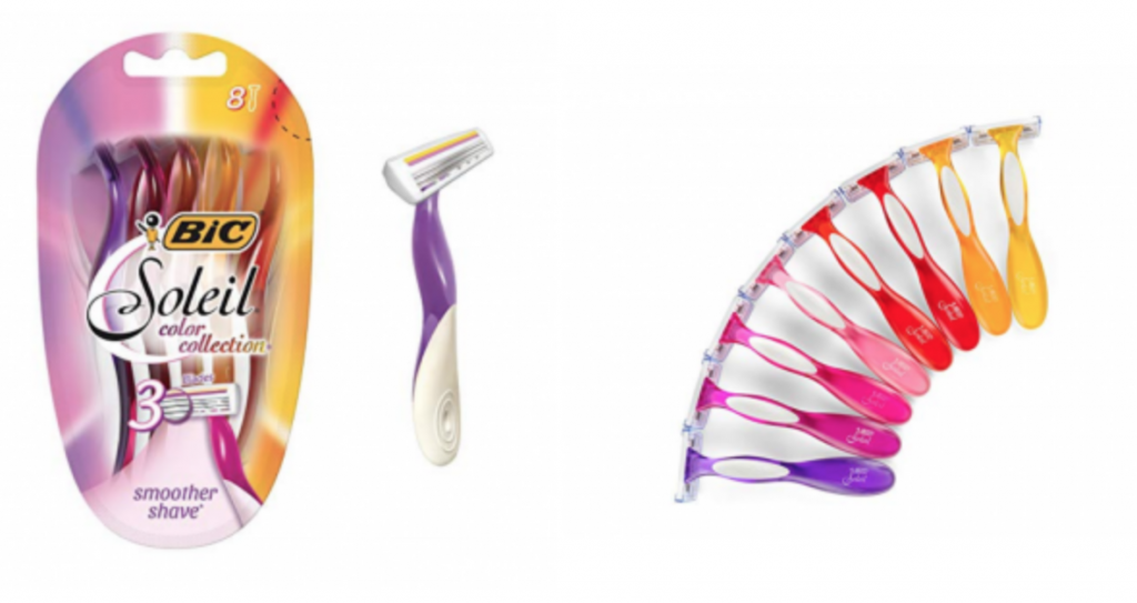 BIC Soleil Color Collection 3-Blade Disposable Razors 8-Count $2.46 Shipped!