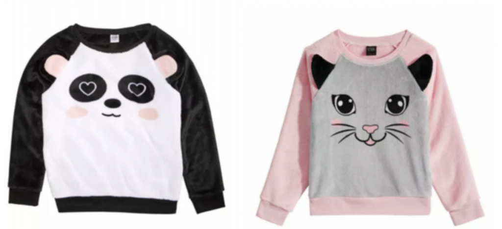 Little Girls Plush Panda Sweatshirt Just $5.56! (Reg. $28.00)