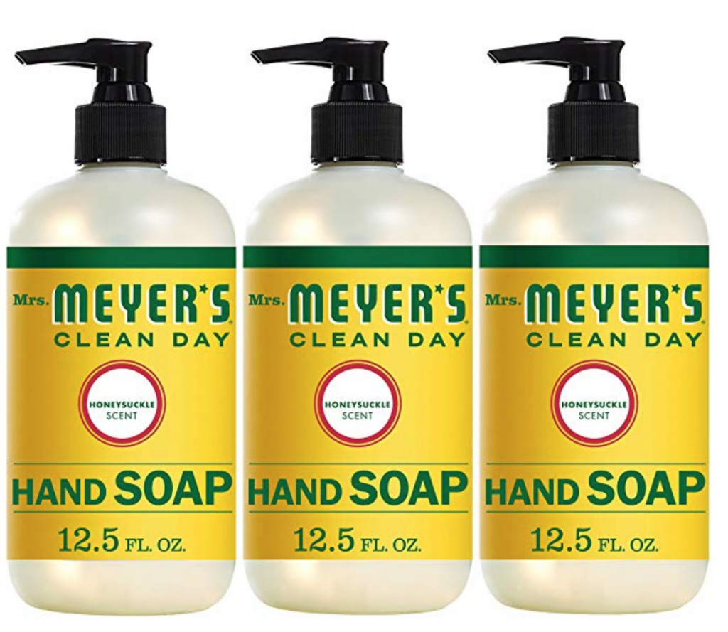 Mrs. Meyers Clean Day Hand Soap, Honeysuckle, 3-Count Just $9.95 Shipped!