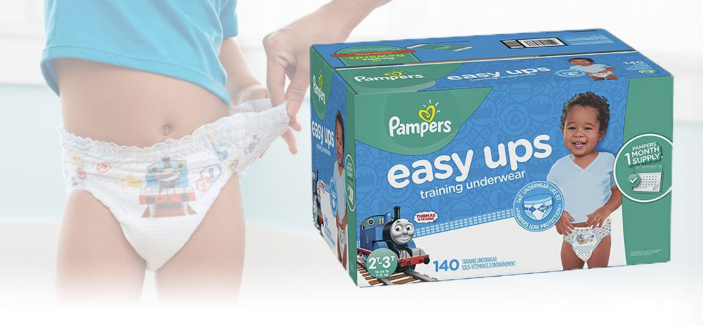 Pampers Easy Ups Training Pants for Boys 140-Count Size 2T-3T As Low As $28.30 Shipped!