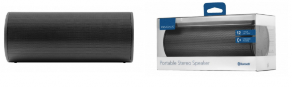 Insignia WAVE 2 Portable Bluetooth Speaker Just $12.99 Today Only!
