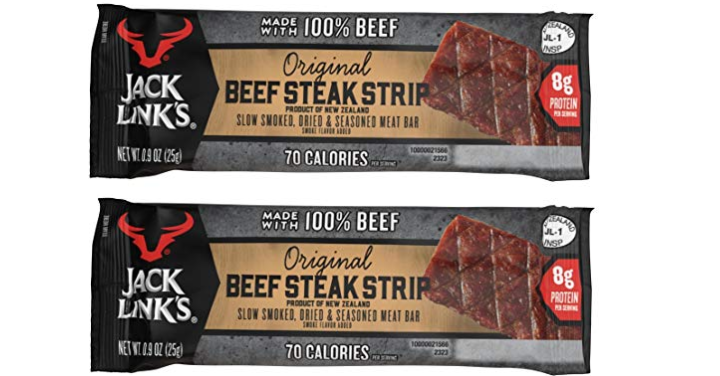 Jack Link’s Beef Steak Strip Meat Bar, Original, 12 Count Only $12.47!
