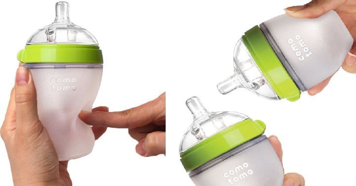 Comotomo Baby Bottle, Green, 5 Ounce, 2 Count Only $17.24!  Great Reviews!