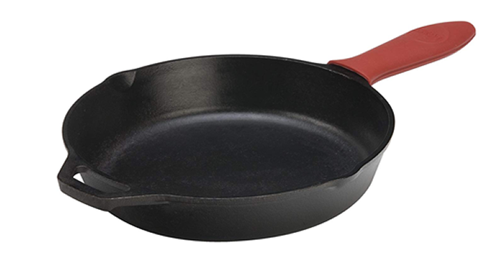 Lodge 12 Inch Pre-Seasoned Cast Iron Skillet with Hot Handle Holder – Just $24.99!