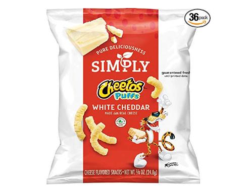Simply Cheetos Puffs White Cheddar Cheese Flavored Snacks, 36 Count – Only $10.66!