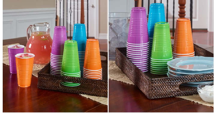 Hefty Disposable Plastic Cups in Assorted Colors (16 Ounce, 100 Count) Only $4.54 Shipped! Stock Up Price!