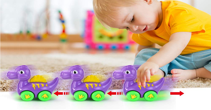 Baby Dinosaur Toy Car 6 Pack Only $9.99!