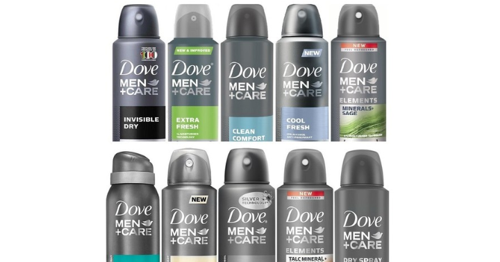 Men’s Dove Antiperspirant Spray Deodorant (10 Pack) Only $27.99 Shipped! That’s Only $2.79 Each!