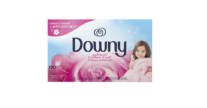 Downy April Fresh Fabric Softener Dryer Sheets, 120 count Only $3.25!