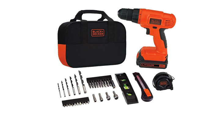 BLACK+DECKER 20V MAX Drill & Home Tool Kit, 34 Piece – Just $52.40! Was $79.99!