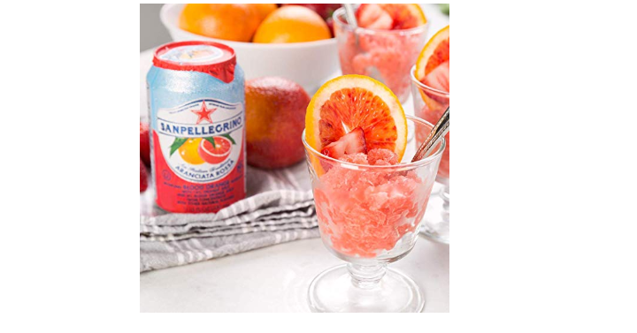 Sanpellegrino Blood Orange Sparkling Fruit Beverage, 11.15 Fl. Oz Cans (24 Count) Only $13.58 Shipped!