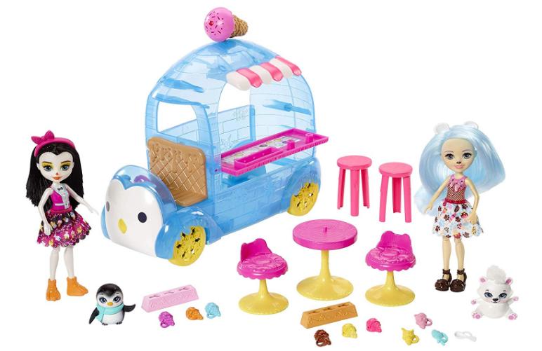 Enchantimals Frozen Treats Truck + Preena Penguin Doll & Jayla Figure – Only $7.60!