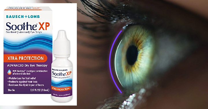Bausch + Lomb Soothe Xtra Protection Lubricant Eye Drop 0.50oz Only $5.37 Shipped!