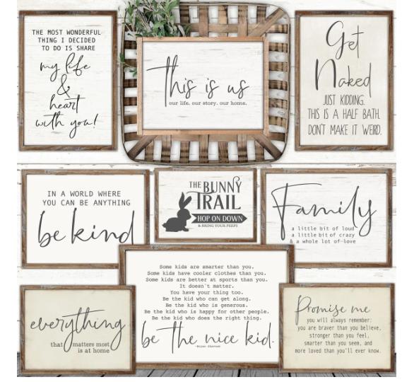 Rustic Farmhouse Prints – Only $3.87!