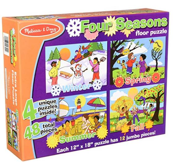 Melissa & Doug Seasons Floor Puzzle – Only $12.99!