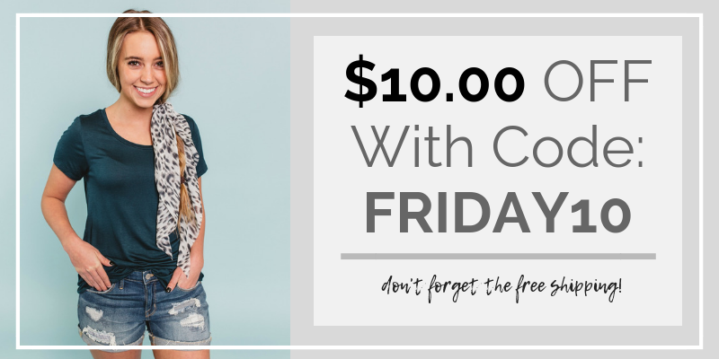 Fashion Friday at Cents of Style! Additional $10.00 off a fun selection of items! Plus FREE shipping!