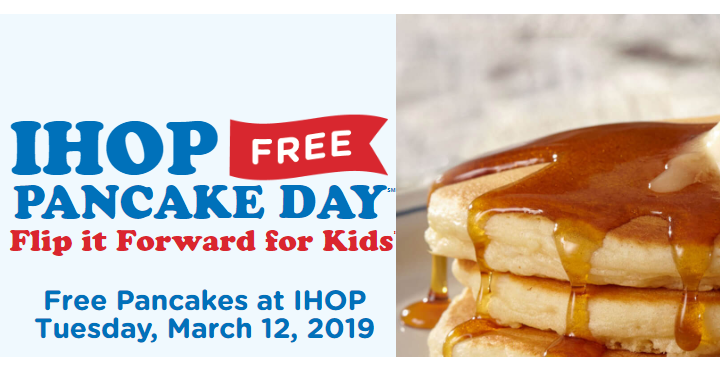 FREE Short Stack Pancakes at IHOP! Today, March 12th Only!