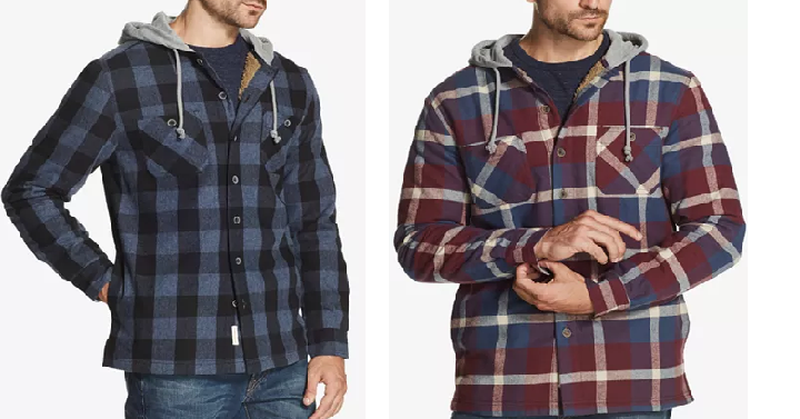Men’s Weatherproof Vintage Hooded Shirt Jacket Only $13.96! (Reg. $80) 5 Different Colors to Choose From!
