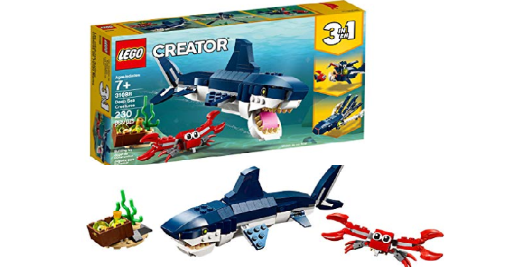 LEGO Creator 3in1 Deep Sea Creatures Building Kit (230 Piece) Only $11.99! Great Reviews!