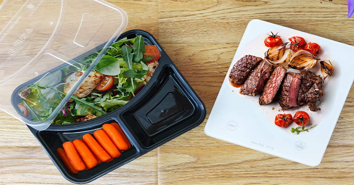 20 Meal Prep Containers (3 Compartment) With Lids Only $10.87!