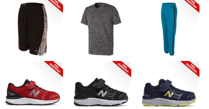 Kids New Balance Shoes & Clothing 50% off + FREE Shipping! Prices Start at Only $4.89 Shipped!