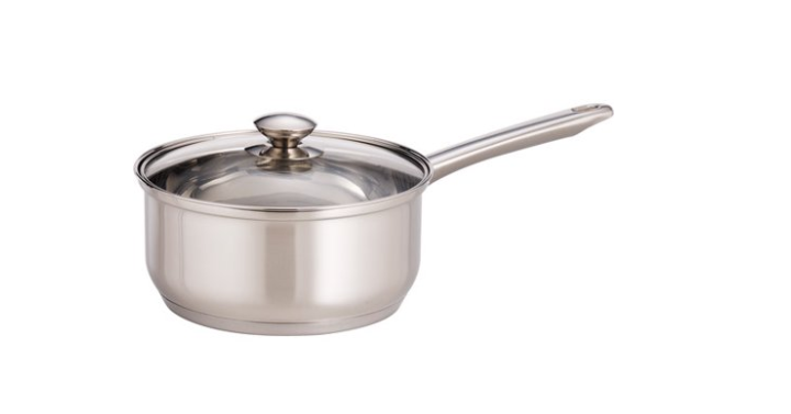 Mainstays 3 Quart Stainless Steel Sauce Pan with Lid Only $9.99! (Reg. $18)