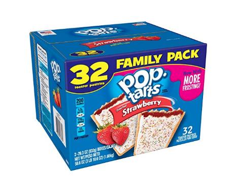Pop-Tarts Breakfast Toaster Pastries, Frosted Strawberry Flavored (32 Count) – Only $6.20!
