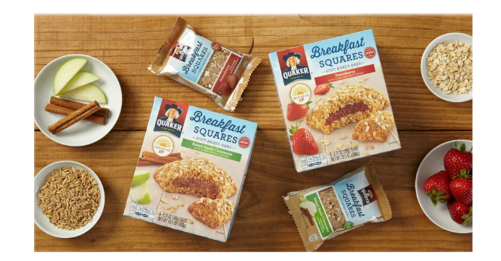 Quaker Baked Squares Apple Cinnamon & Strawberry, 5 Bars (Pack of 8) Only $8.39 Shipped!