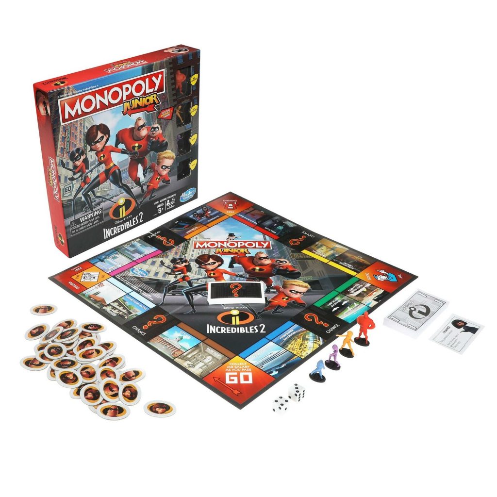 Monopoly Junior Disney/Pixar Incredibles 2 Edition