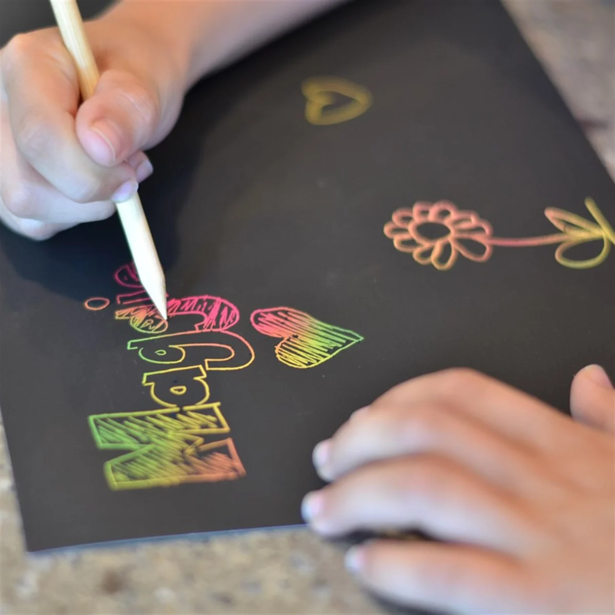 Jane: Scratch Art Paper (Includes 10 Sheets) Only $5.99! Perfect For Easter!
