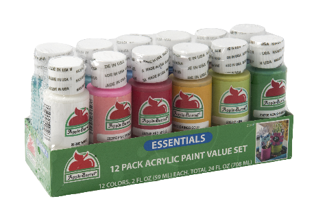 Apple Barrel Essentials 12 Color Paint Set—$4.94!