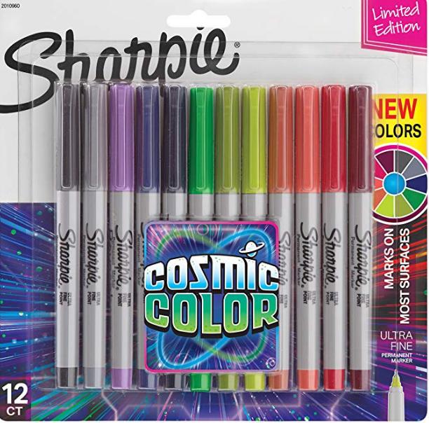 Sharpie Permanent Markers, Ultra Fine Point Limited Edition, 12 Count – Only $8.99!