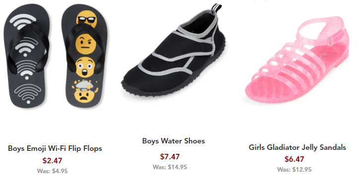 Boys & Girls Shoes 50% off! Flip Flops Only $2.47 & Water Shoes Only $7.47 Shipped!