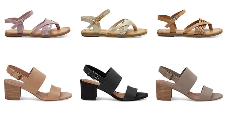 TOMS: FREE Shipping Sitewide! Grab Cute Sandals for Summer!