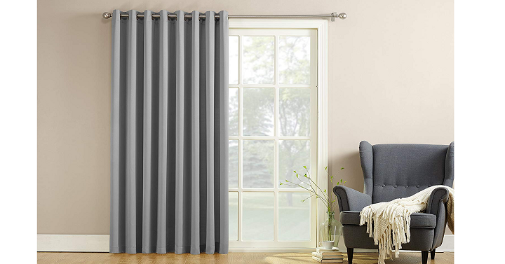 Extra-Wide Sliding Patio Door Curtain Panel Only $13.49! (Lots of Colors To Choose From!)