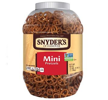 Snyders Mini Pretzels Tub, 40 Ounce – Only $4.96!