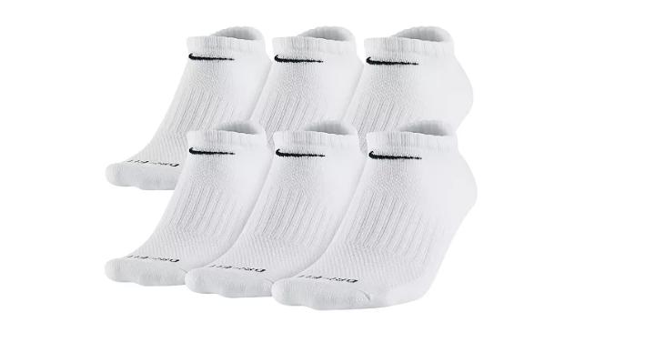 Nike Men’s Socks, Dri Fit No Show 6 Pack Only $8.73! (Reg. $22)