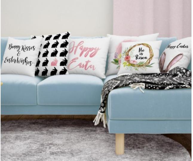 Easter & Spring Watercolor Pillow Covers – Only $8.99!