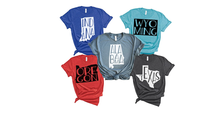 State Love Tees from Jane – Just $14.99! All State Styles Available!