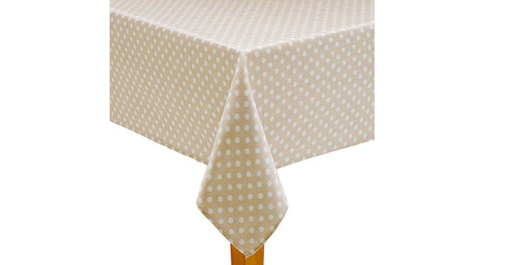 LAST DAY!!! Kohl’s 30% Off! HOT! Get Kohl’s Cash! Stack Codes! FREE Shipping! Celebrate Spring Together Neutral Polka-Dot Tablecloth – Lots of Sizes – Just $9.09!