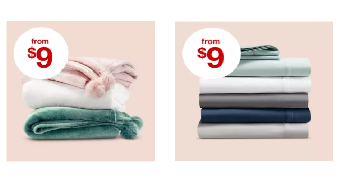 Target: Sheets & Throws Sale! Starting at Only $9.00 Each!
