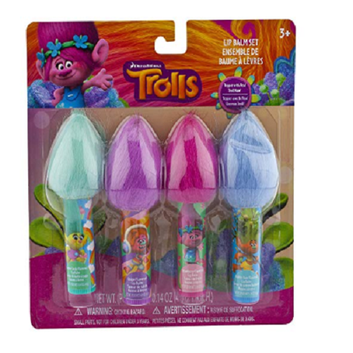 Trolls 4 Count Lip Balm Only $3.99 + Free Shipping!