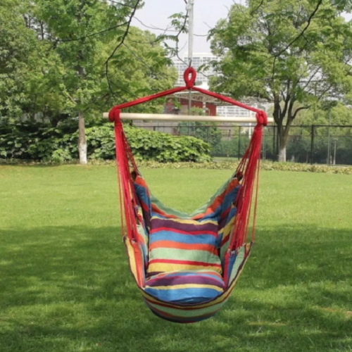 Hanging Hammock Chair Double Cushion Seat for Only $21.99! (Reg. $65)