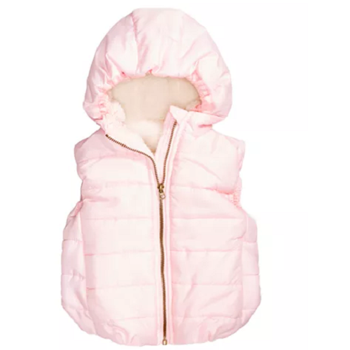 Baby Girls Hooded Puffer Vest Only $8.46!! (Reg. $42.50)